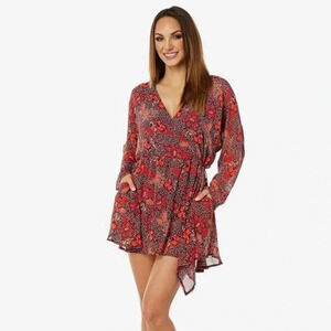 FREE PEOPLE Oversized Floral Tunic Dress